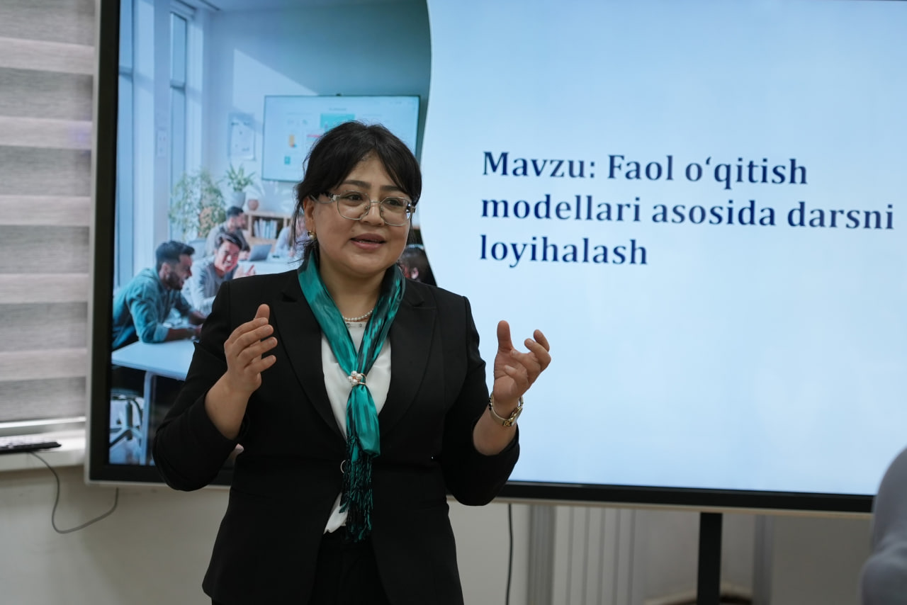 Boʻlajak pedagoglar uchun interfaol dars rejalarini tuzish va darslarni tashkil etish boʻyicha oʻquv-seminar o‘tkazilmoqda